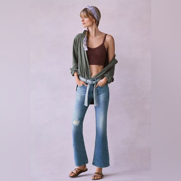 Anthropologie Pilcro The Yaya Kick Flare Jeans Size 32